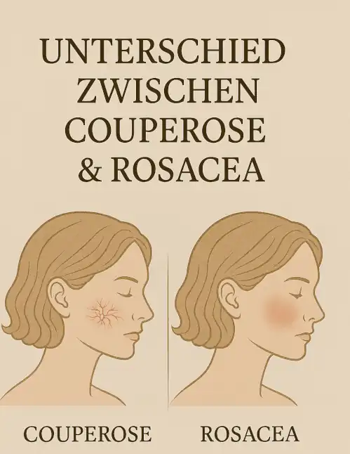Unterschied zwischen Couperose & Rosacea
